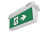 Die Senso-Exit-0306 Notbeleuchtung wird an der Wand oder Decke (Aufputz) befestigt. Das Gerät wird in Dauer- oder Bereitschaftsschaltung betrieben.