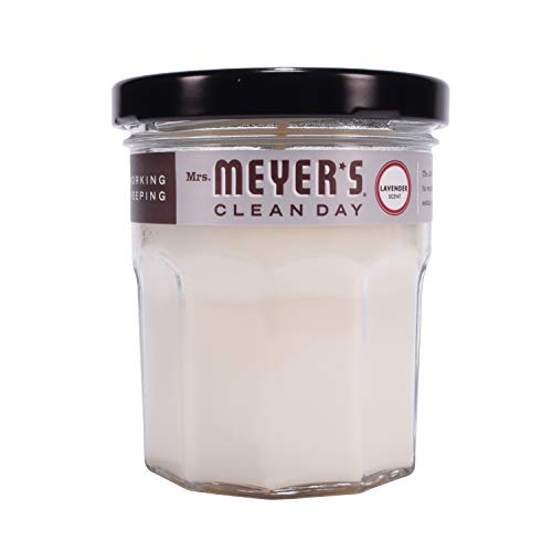 Mrs. Meyer's Soy Aromatherapy Candle, 25 Hour Burn Time, Made With Soy Wax And Essential Oils, Lavender, 4.9 Oz #TOP1