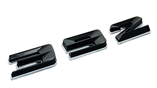 Image of Pair Set 392 Passenger & Driver Side Rear Badge Emblem Body Nameplate Raised Sticker Decal (Silver Balck)