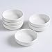 Auanlay Ceramic Dipping Bowls Set of 6, Soy Sauce Dish, 3 Oz Dip Bowls, Mini Pinch Bowls, Sauce Cups, Small Serving Bowls for Side Dishes, Condiment, Sushi, Appetizer, Seasoning, White