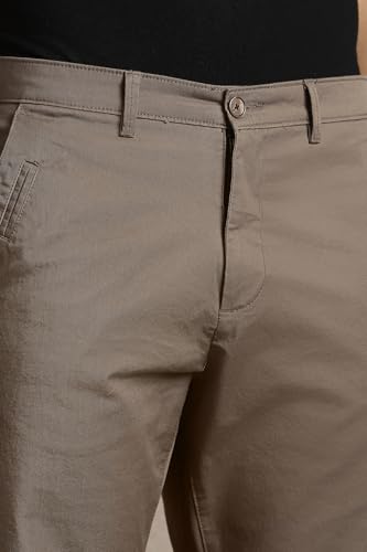 Image of Louis Philippe Men's Slim fit Solid & Cotton Stretch Everyday Shorts | Stylish and Flattering Silhouette