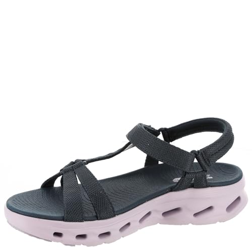 Skechers Women's Go Walk Glide-Step 2.0 Sandal Rowen Trainers, blue, 74