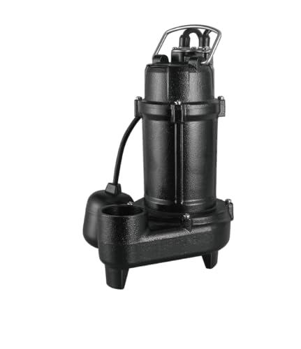 0.75 HP Submersible Sump Pump for Dirty Water, 115V, 145 Gpm Max Flow, Float Switch. Portable, Shimge-USA SEP550/50