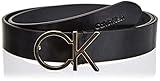 Calvin Klein Damen RE-Lock Logo Belt 30MM Gürtel, Ck Black, 110 cm
