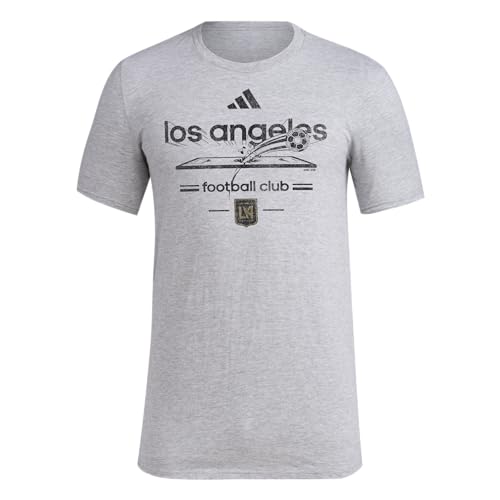 adidas Men's Los Angeles FC Vintage World Pre-Game Short Sleeve T-Shirt