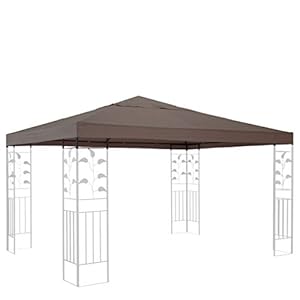 QUICK STAR Vervangend dak voor Rank paviljoen 3x3m taupe reserve hoes paviljoendak