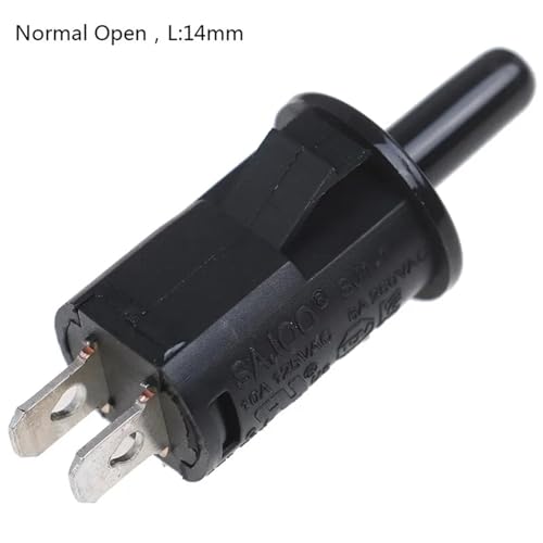Interruptor de botón cerrado 125V-250V normalmente abierto circuito de control NA NC 2