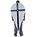 Swordsaxe Templar Knight Crusader Wooden Black Cross Kite Shield - Almost 4 Feet Tall