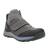 Propet Men's Valais Hiking Boot, Grey/Blue, 10.5 XX-Wide