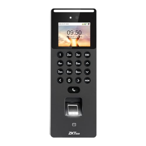 Image of ZKTeco F09 Multi-Biometric Terminal with Fingerprint & SIP Video Intercom | Manage Security, Attendance & Visitor Access in One Device | WiFi & Free Software Support