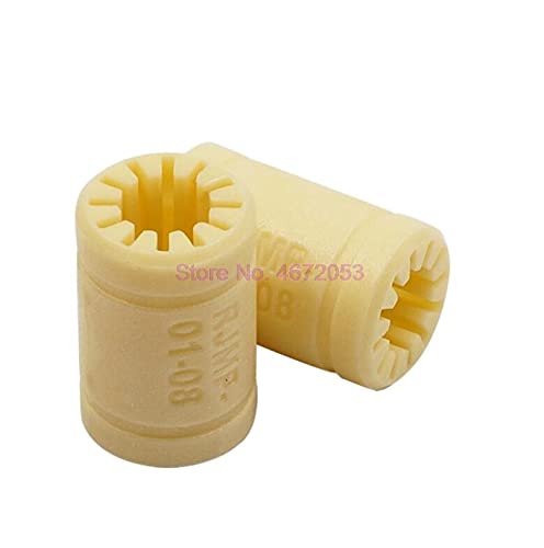 Lysee 3D Printer Parts & Accessories - 500pcs/lot 3D Printer Solid Plasticr Bearing ID 6/8/10/12mm Shaft Igus Drylin RJMP-01-06 RJMP-01-08 RJMP-01-10 RJMP-01-12 - (Size: RJMP-01-12)