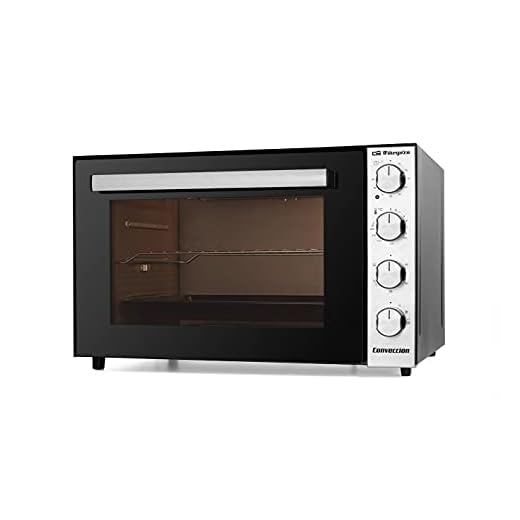 Orbegozo HOT 710 - Horno de sobremesa convección, 70 L, rustidor, regulador temperatura hasta 230°, luz interior, temporizador, grill, 2000 W, gris