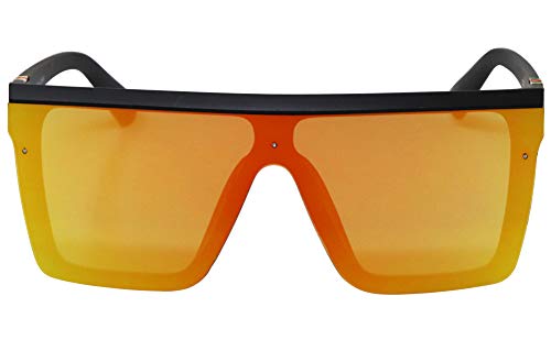 FLAWLESS EYEWEAR Fashion Oversize Siamese Lens Sunglasses Women Men Succinct Style UV4004