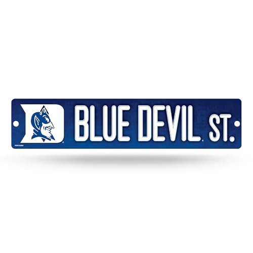 Rico Industries NCAA Duke Blue Devils Standard Plastic 4" x 16" Street Sign