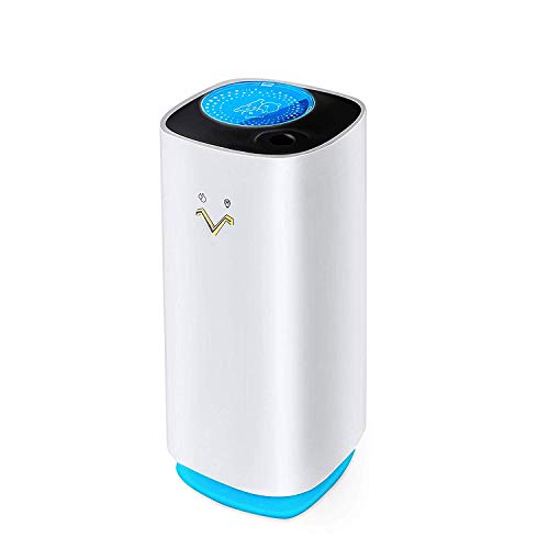 加湿器 卓上加湿器 車用加湿器 ペットボトル 320ml USB充電式 LED星空投影 6時間連続加湿 空焚き防止 超音波式 車載 超静音 日本語説明書付き