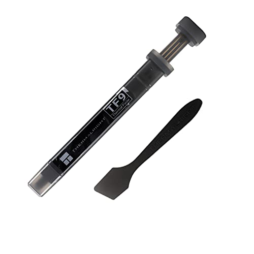 Thermalright TF9 - Pasta de compuesto térmico de 2,9 g para disipador de calor a base de carbono, CPU de alto rendimiento para todos los enfriadores, material de interfaz térmica de alta durabilidad