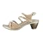 Camel Crinkle Patent Leather