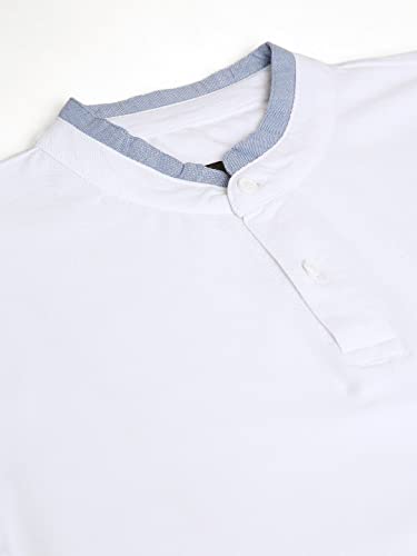 Image of Dennis Lingo Men's Cotton Slim Fit Mandarin T-Shirt