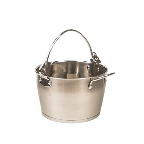 JIAQUAN-SHOP Eiseimer,Eiswürfelbehälter Multifunktionaler großer Jam-Eimer Edelstahl EIS Eimer Tragbarer EIS Eimer Hotel…