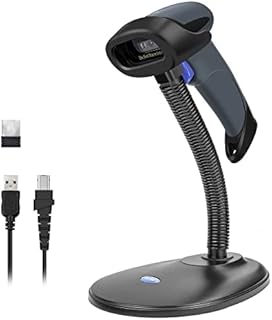 NETUM Wireless 2D QR Barcode Scanner with Stand, 3 in 1 Bluetooth & 2.4GHz Wireless & USB Wired Automatic Bar code Imager Reader Handhold Scanner Gun Compatible for Laptops, Computers, Cashier, POS