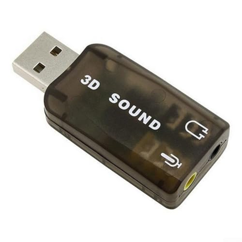 Eawfgtuw Tarjeta de sonido USB de 5 canales, interfaz de audio