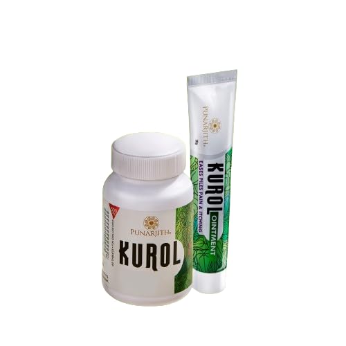 COMBO OF PUNARJITH | KUROL PILES CARE 60 TABLET | AND KUROL OINTMENT -Piles Care Cream | 30g (B0DF56W5TX) Amazon Price History, Amazon Price Tracker