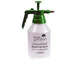 1.5L Garden Pressure Spray Bottle – Adjustable Pump Action Water Sprayer – Manual Chemical Resistant Portable Pressurised Hand Held Water Mister – Mini Cleaning Gardening Watering Mist