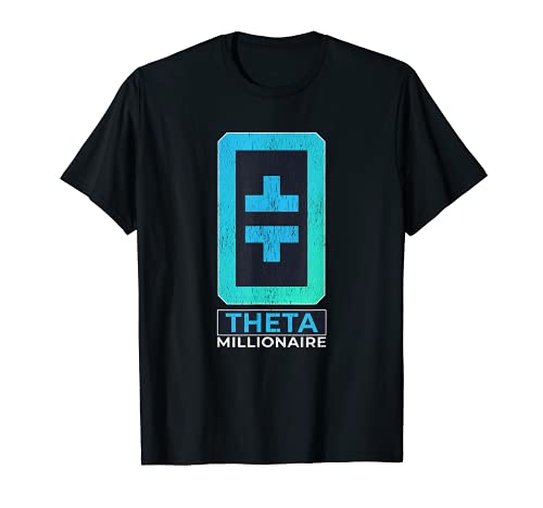 Theta Crypto Hodl Criptovaluta Theta Millionaire Logo Maglietta