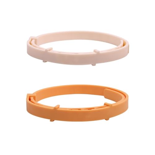 GJKLO 2 Stück Halsband Katze, Zeckenhalsband für katzen, Einstellbare Größe, Enthält natürliche ätherische Öle, Zecken- & Flohschutz, Geeignet für Katzen ab 8 Jahren (gelb, weiß) GJKLO 2 Stück Halsband Katze, Zeckenhalsband für katzen, Einstellbare Größe, Enthält natürliche ätherische Öle, Zecken- & Flohschutz, Geeignet für Katzen ab 8 Jahren (gelb, weiß)