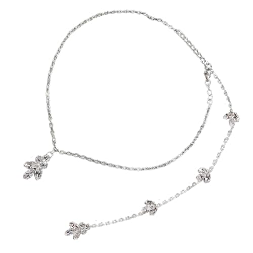 [Tznlteaxgs] Rhinestone Bridal Back Chain Necklace