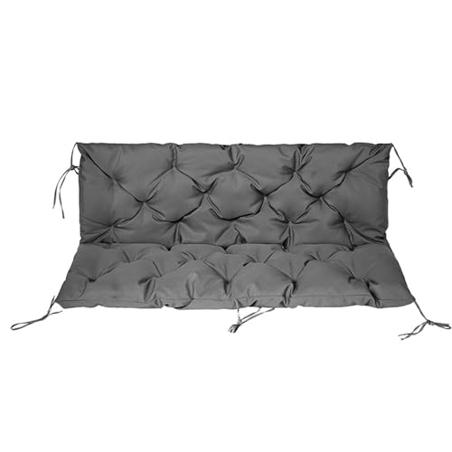 Swing Cushions Replacement, Outdoor Swing Bench Cushion with Backrest Thicken, Waterproof Porch Swing Cushions 2-3 Seater Outdoor Swing Cushions for Outdoor Garden Patio Furniture(Color 4,100cm)