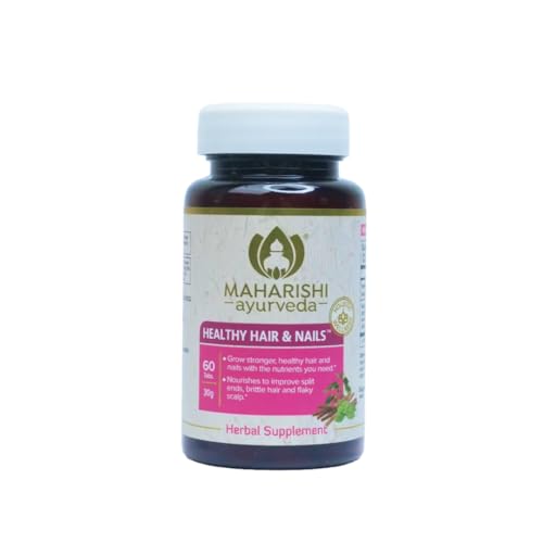Maharishi Ayurveda Healthy Hair & Nails™ – 60 Tablets – Ayurvedic Herbal Support with Eclipta, Ashwagandha & Tinospora – Supports Hair, Nail & Scalp Health*