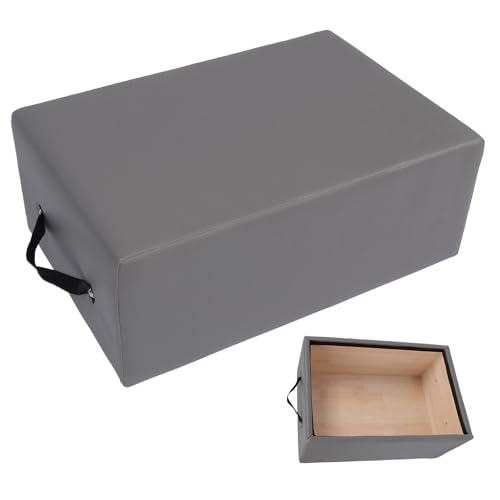 Pilates Box for Reformer, Home Studio Pilates Reformers Box with Handle, Solid Wood Reformer Step Boxes for Beginners & Advanced Users