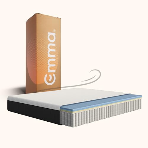 Emma Original Pro+ Matratze 140x200 cm – 27 cm Hybridmatratze mit 7-Zonen-Taschenfederkern, ThermoSync® Kühltechnologie & allergenreduzierendem...