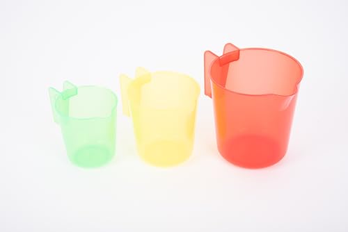 TickiT 73127 Translucent Colour Nesting Jugs, Blue, Green, Yellow, Large - Image 3