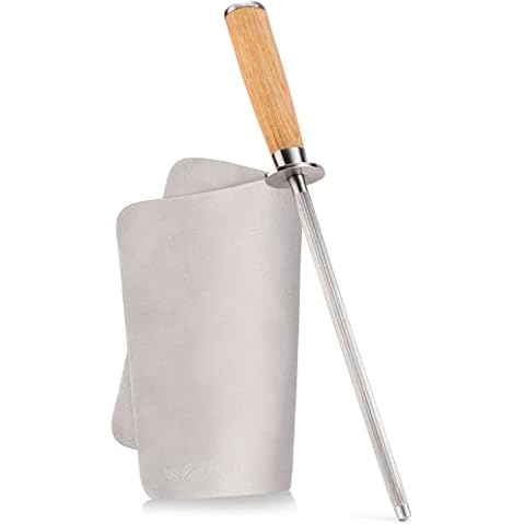 NEU: Greenable ® Premium Wetzstahl - Messerschärfer aus gehärtetem Stahl Cover