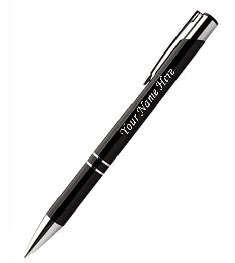 Image of Tempt - Personalized Pen with Full Black Body & Silvery Clip, Best For Gifting, Corporate Gifting