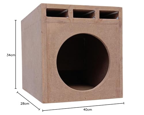 Image of NRS AUDIO 8 inch L-Port Car Subwoofer Box [ S-8 in L-Port ]