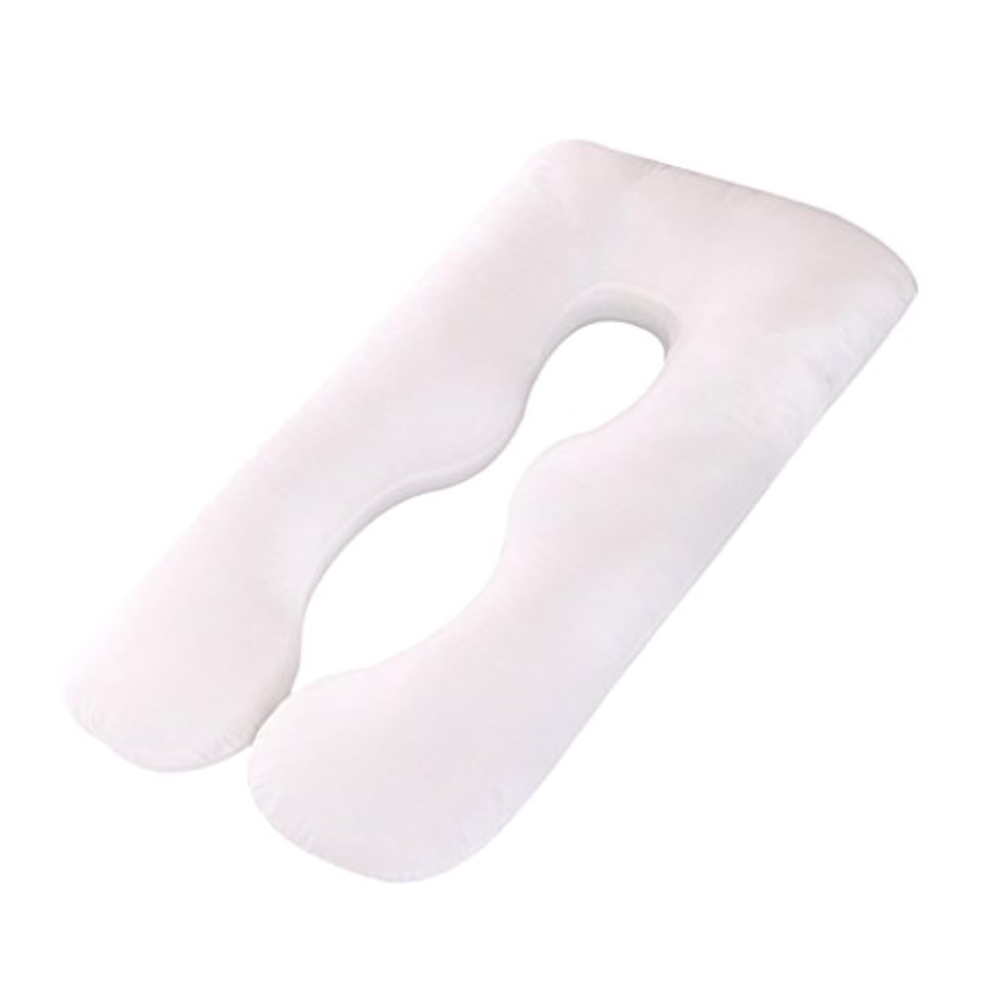 U Shape Body Bolster Maternity Support Pillow, White