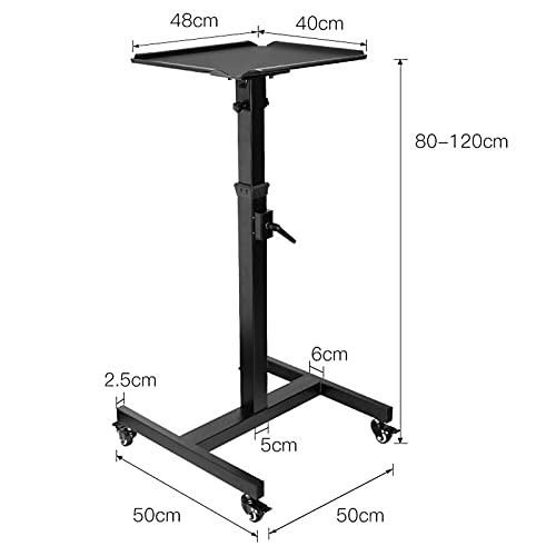 Soporte móvil ajustable para proyector 66 lbs negro miniatura 2