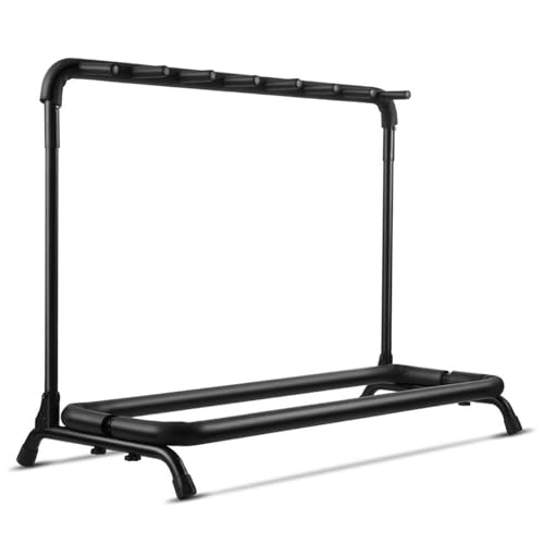 Flexzion Support de 7 Supports Multiples pour Guitares – Support Universel Pliable et rembourré – Emplacement pour Basse – pour Guitares acoustiques électriques et Instruments de Musique - Les Beatles, Paul McCartney, John Lennon, RIngo Starr, George Harrison Flexzion Support de 7 Supports Multiples pour Guitares - Support Universel Pliable et rembourré - Emplacement pour Basse - pour Guitares acoustiques électriques et Instruments de Musique