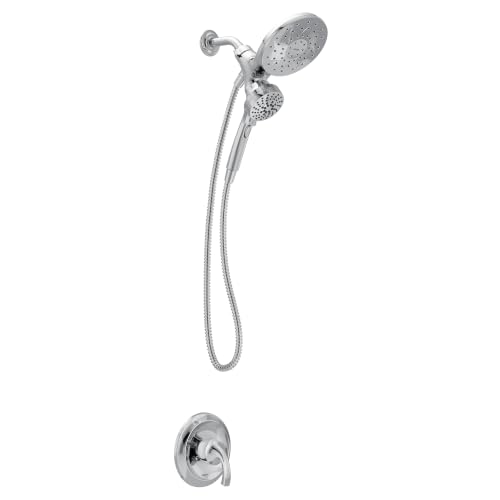 Mezcladora para bañera y ducha Moen Engage cromada con 6 tipos de rociado, sistema de sujeción magnético Magnetix, modelo 82305 miniatura 1