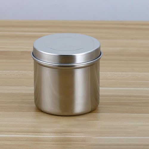 Tarro de acero inoxidable para ungüentos médicos de 9x9.2 cm duradero 5