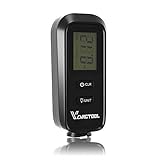 Hinweis: Messbereich bei 0-1,80 mm / 71,0 mil und Auflösung bei 0,05 mm / 2 mil, Messfehler bei ± 0,1 mm.