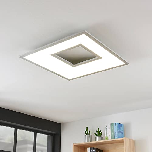Lampenwelt LED Deckenleuchte 'Durun' dimmbar mit Fernbedienung (Modern) in Weiß u.a. für Küche (1 flammig, inkl. Leuchtmittel) - Lampe, LED-Deckenlampe, Deckenlampe, Küchenleuchte Cover