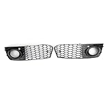 Para A4 B8 2009 2010 2011 2012 Par Rejillas De Ventilación Abiertas Faros Antiniebla Con Malla Nido Abeja Red De Piezas De Diseño Para Automóviles Parrillas delanteras