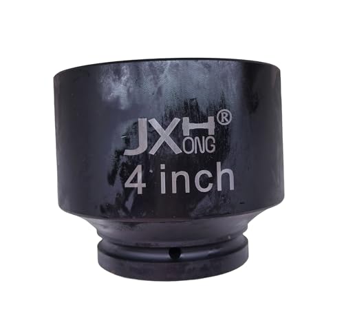 1" Drive 4" Jumbo Impact Socket, 6-Point, Heat Treated Cr-Mo Alloy Steel by JXHONG - Used condition - US$138.26