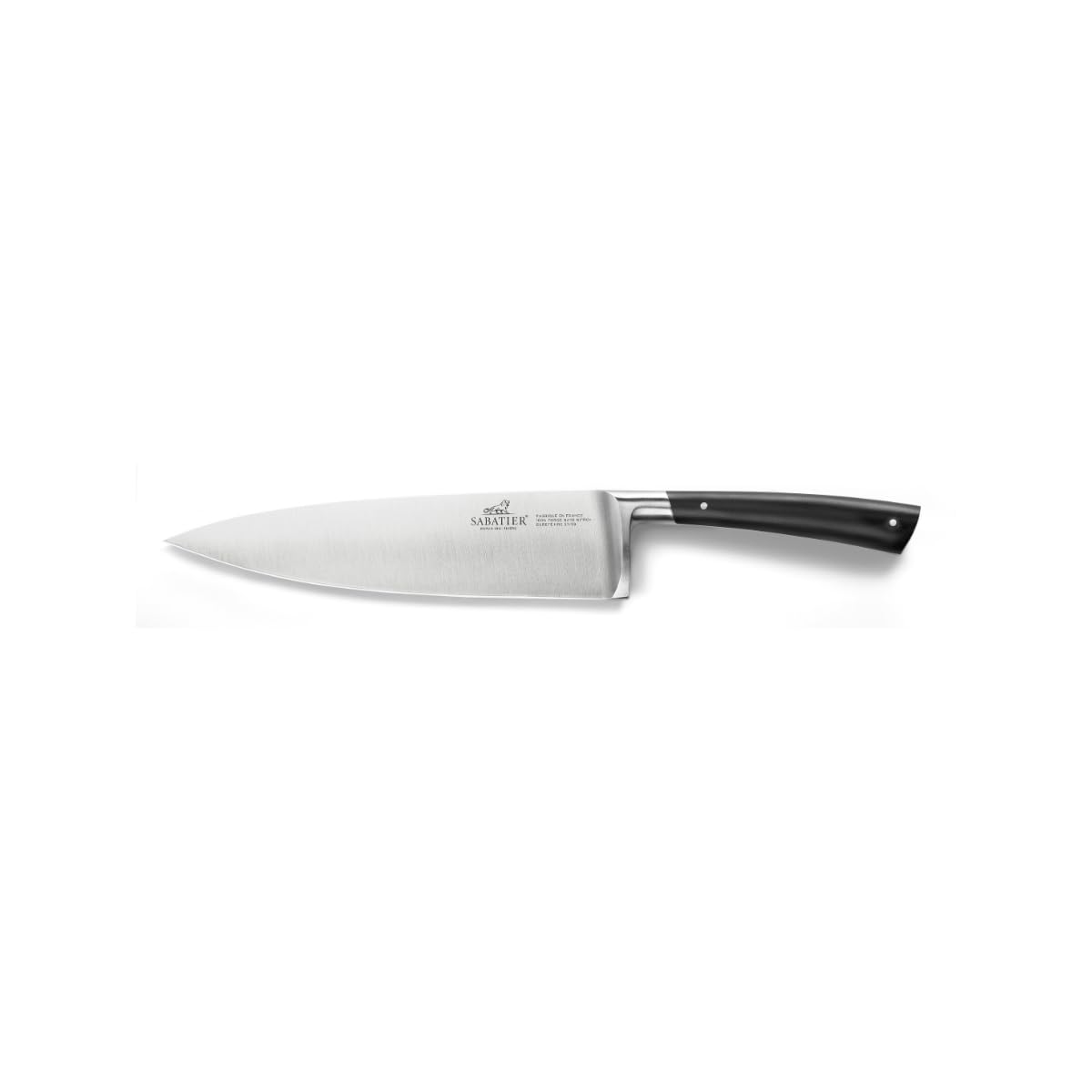 Sabatier - Couteau Office Stylet IDEAL 100% Forgé - Fabriqué en France - 9 cm - Lame en Inox et Rivets en Laiton - Parfait pour les Tâches de Précision comme Eplucher, Découper et Parer les Fruits