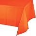 Sunkissed Orange Plastic Tablecloths, 3 ct