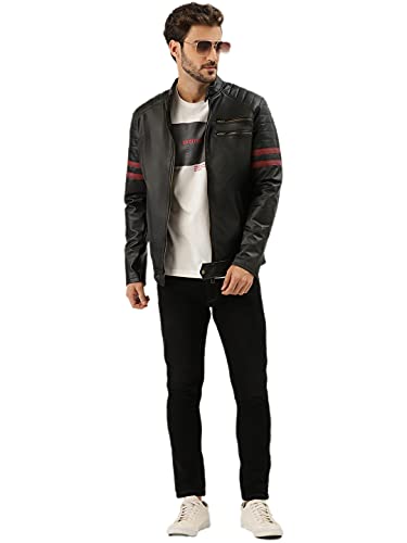 Image of Leather Retail Men Jacket Biker Jacket